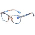 thumbnail image 1 of MAGIMODAC Anti Blue Light Reading Glasses Floral Spring Hinges Blue Light Blocking Eyeglasses Eyewear Readers (Blue, +3.0), 1 of 6