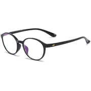 MAGIMODAC Computer Reading Glasses Anti Blue Light Blocking Round Flexible Black Tortoise Eyeglasses Eyewear for Women Men