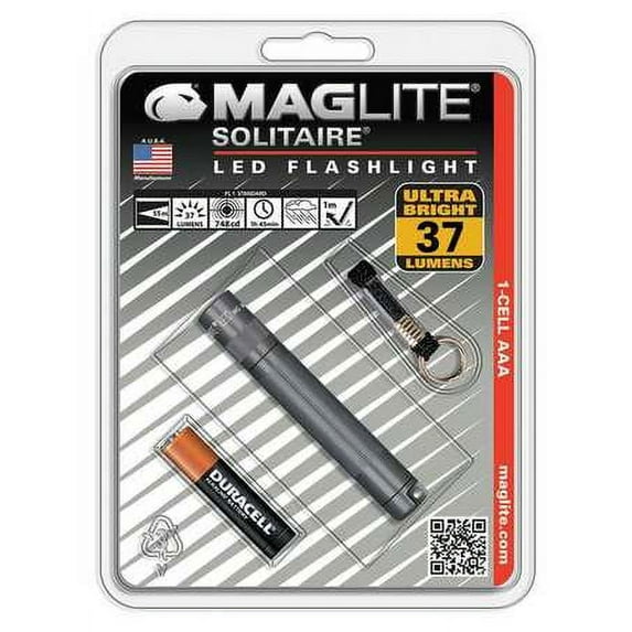 MAGLITE Industrial Mini Flashlight,LED,Gray SJ3A096