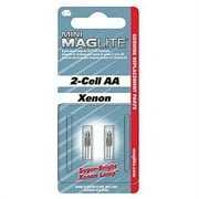 MAGLITE Replacement Lamps for 2-Cell AA Mini Flashlight, 2 Pack