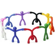 MagMen Magnetic Toys: Stretchy, fun, educational fidget travel toys for kids & adults 3+. Pack of 10 solid pieces.