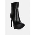 thumbnail image 1 of MAGNA Black Platform Heel Ankle Boot, 1 of 5