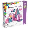 thumbnail image 1 of MAGNA-TILES Castle 25-Piece Magnetic Construction Set, The ORIGINAL Magnetic Building Brand, 1 of 11
