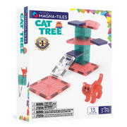 MAGNA-TILES  Cat Tree 13-Piece Magnetic Construction Set, The Original Magnetic Building Brand