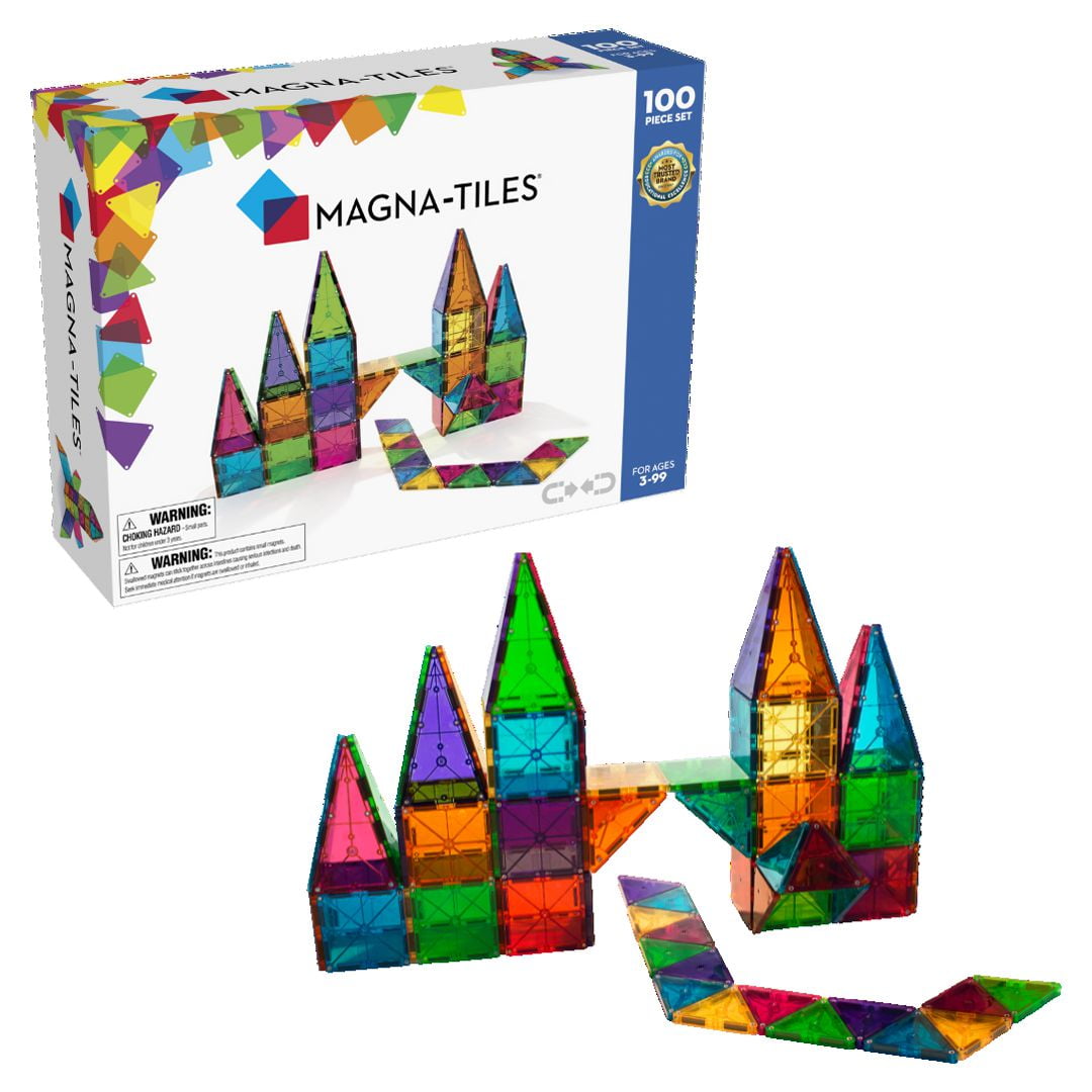 Magnetic Tiles & Car set 100 Pieces