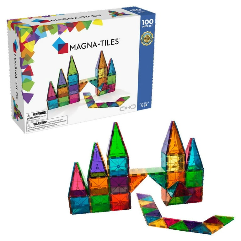 PicassoTiles 100 Piece Set Magnet Building Tiles