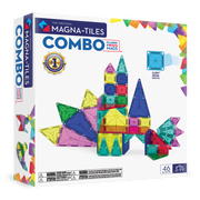 MAGNA-TILES® Combo 46-Piece Magnetic Construction Set, The ORIGINAL Magnetic Building Brand