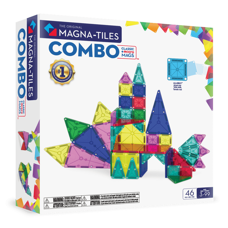 Free Shipping! Magna-Tiles 46-Piece Magnetic Construction Set with