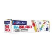 MAGNA-TILES Rail Racers 8-Piece Rail Pack, The Original Magnetic Building Brand