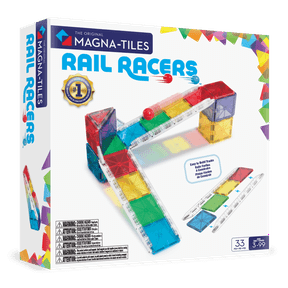 MAGNA-TILES Rail Racers 33-Piece Magnetic Construction Set