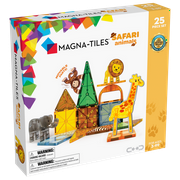 MAGNA-TILES Safari Animals 25-Piece Magnetic Construction Set, The Original Magnetic Building Brand