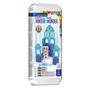 MAGNA-TILES  microMAGS Winter Wonder Travel Set 26-Piece Magnetic Construction Set, The Original Magnetic Building Brand