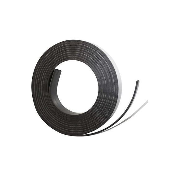 MAGNA VISUAL P-220-7 Adhesive Mag Strip, 7 Ft. L, 1/2 In W