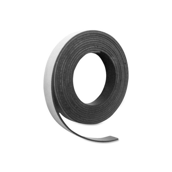 MAGNA VISUAL P-220-7 Adhesive Mag Strip, 7 Ft. L, 1/2 In W