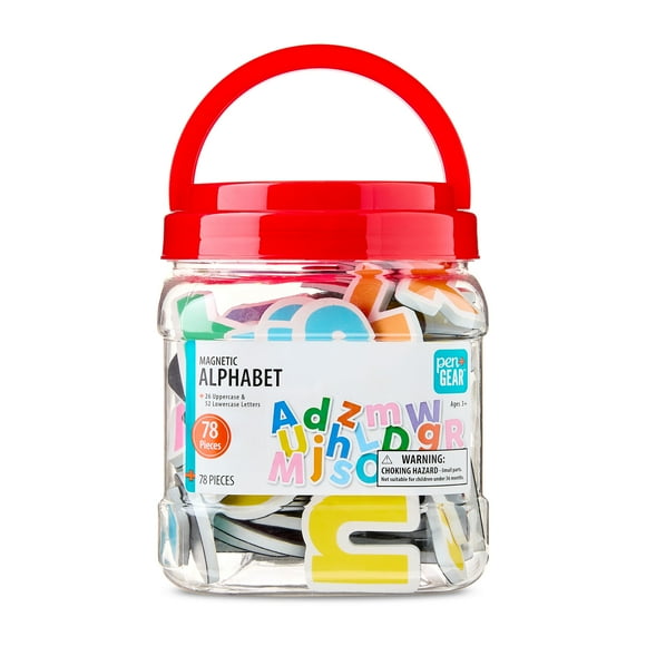 Pen+Gear Magnetic Alphabet Tub, 78 Pieces
