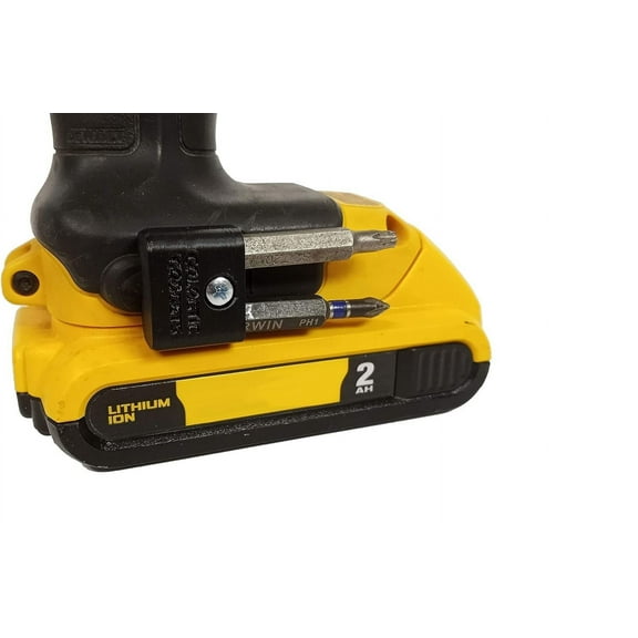 MAGNETIC Bit Holder for DEWALT 20V Drill or Craftsman V20 Drill - Side Mounted - Strong Magnets - Low Profile Design - Galactic Gadgets