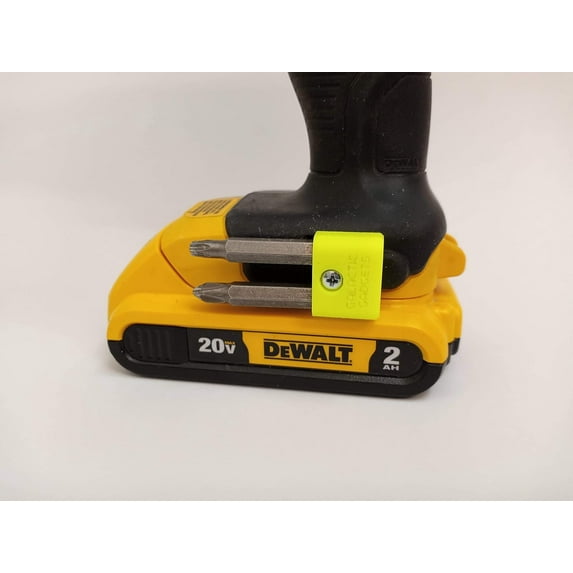 MAGNETIC Bit Holder for DEWALT 20V Drill or Craftsman V20 Drill - Side Mounted - Strong Magnets - Low Profile Design - Galactic Gadgets