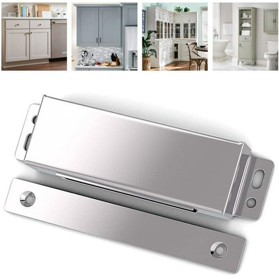MAGNETIC CATCH Large Heavy-Duty Cupboard Cabinet Door Mag Latch SILVER,UK