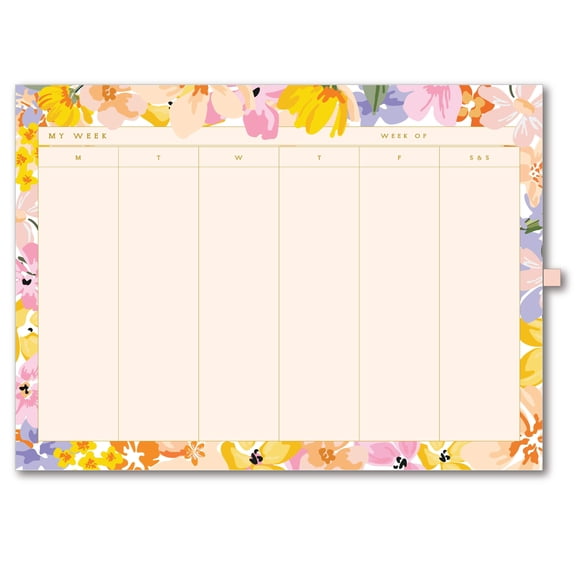MAGNETIC NOTEPADS for REFRIGERATOR with PEN HOLDER, 52 Tear-Off Sheets | Undated Floral To-Do List Pad for Fridge, Locker, or Desk | Gift for Women, Teachers, Students, 7.5 x 10.25 in