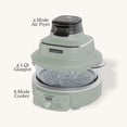 thumbnail image 1 of Magnifique 4.5 qt 2-in-1 Glass Air Fryer Multi Cooker Combo, Olive Green - Non-Stick Glass Pot for Dishwasher Safe, 1 of 9