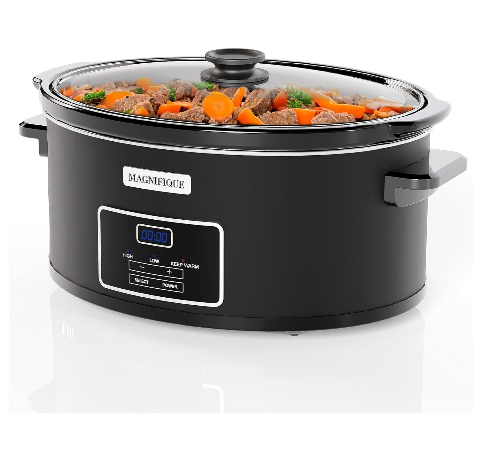 MAGNIFIQUE 6Quart Casserole Slow Cooker with Timer and Digital