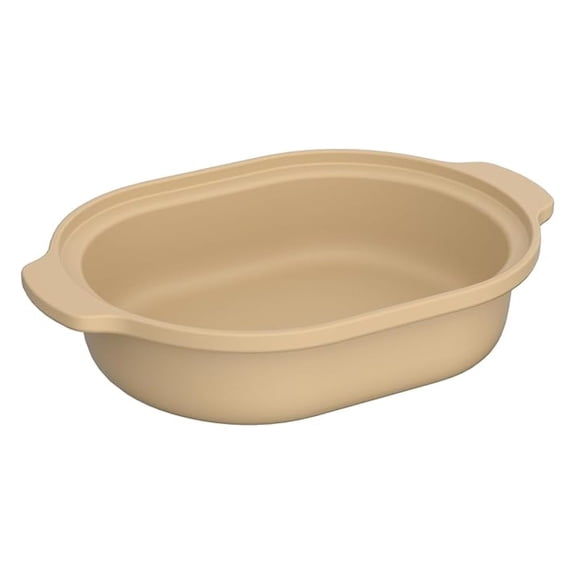 MAGNIFIQUE Casserole Dishes for Oven, 9x12 Porcelain Baking Dish, 4 Quarts Lasagna Pan with Handles, Oven Safe up to 500F or on , Use to Marinate, Cook, Bake, and Serve, Brown