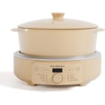 MAGNIFIQUE Slow Cooker, 4.5 Quart 8-in-1 Clay Pot Multi-Cooker, Non ...