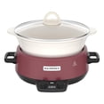 thumbnail image 1 of MAGNIFIQUE 5 Quart Programmable Slow Cooker with Auto Warm Setting, Glazed Ceramic Liner, Kitchen Small Appliance for Family Dinners, Red, 1 of 5