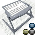 thumbnail image 1 of MAGNIPROS 5X Large LED Full Page Magnifying Glass with Collapsible Hands-Free Stand & 3 Color Modes to Reduce Eye Strain, Ideal for Reading Small Prints, Crafting, Low Vision & Seniors, 1 of 11