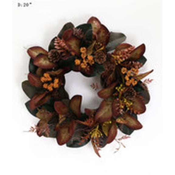 Better Homes & Gardens Artificial Magnolia Leaf Wreath, Bendable Design, High-Quality Decor