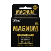 MAGNUM Large Size Condoms, Gold Collection Variety, 3 Ct