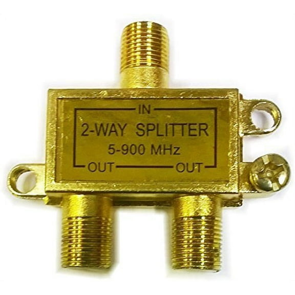 MAGNUM PRO MC48 2 Way Coaxial Splitter (Gold Plated)
