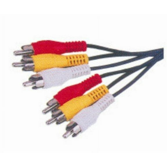 MAGNUM PRO MV112 12ft Composite Video and Stereo Audio Cable