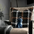 thumbnail image 1 of MAGOLIFE Out/Indoor 18x18 In Brown White Tweed Soft Stripes Plaid Farmhouse Decorative Throw Pillow Cover Luxury Accent Neutral Textured Art Cushion Pillow Case For Living Room Couch Bed Sofa Home, 1 of 11