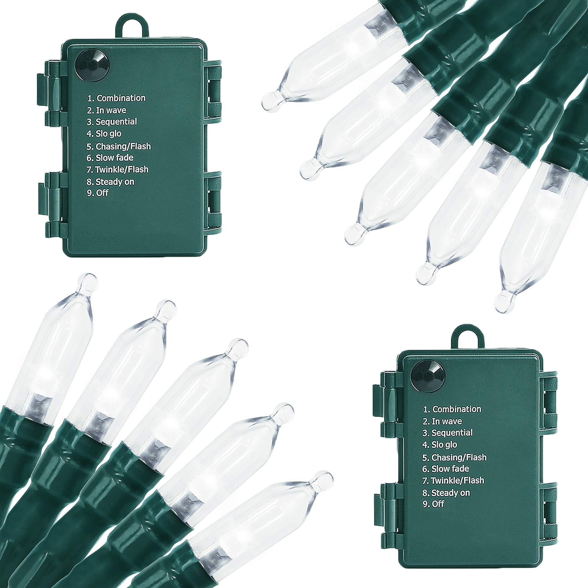 MAGOTAN Christmas Lights, Battery Operated String Lights 18ft 50 LED 8