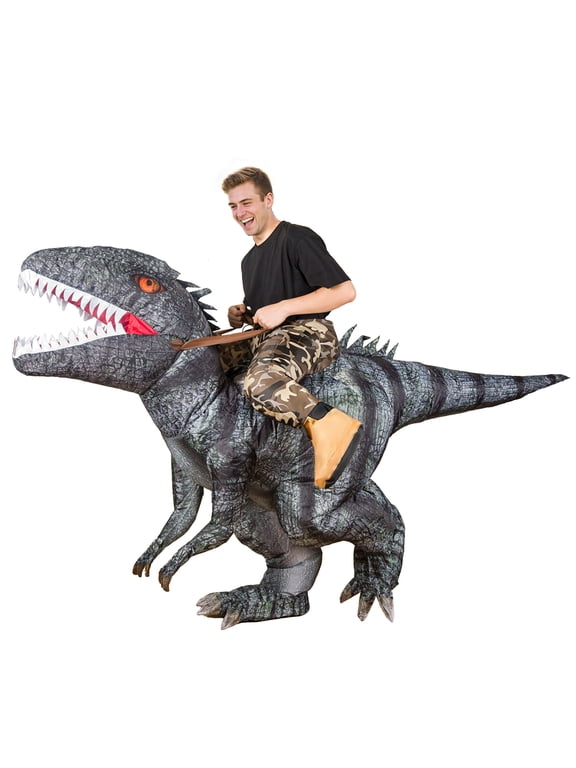 Halloween Inflatable Dinosaur Costume Adult,Blow Up T Rex Suit Men Women, Halloween Adults Funny Blow Up Lightweight & Flexible for Cosplay, Parades