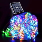 MAGOTAN 23ft 50 LED Solar Christmas Lights Outdoor Solar Rope Lights with 8 Modes Waterproof Yard Lawn Garden Decoration, Multicolor