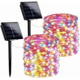 thumbnail image 1 of Magotan Solar Christmas Lights, 2 Pack 72ft 200 LED Solar Fairy Lights Outdoor Waterproof Garden Patio Wedding Christmas Decorations, Multicolour, 1 of 8