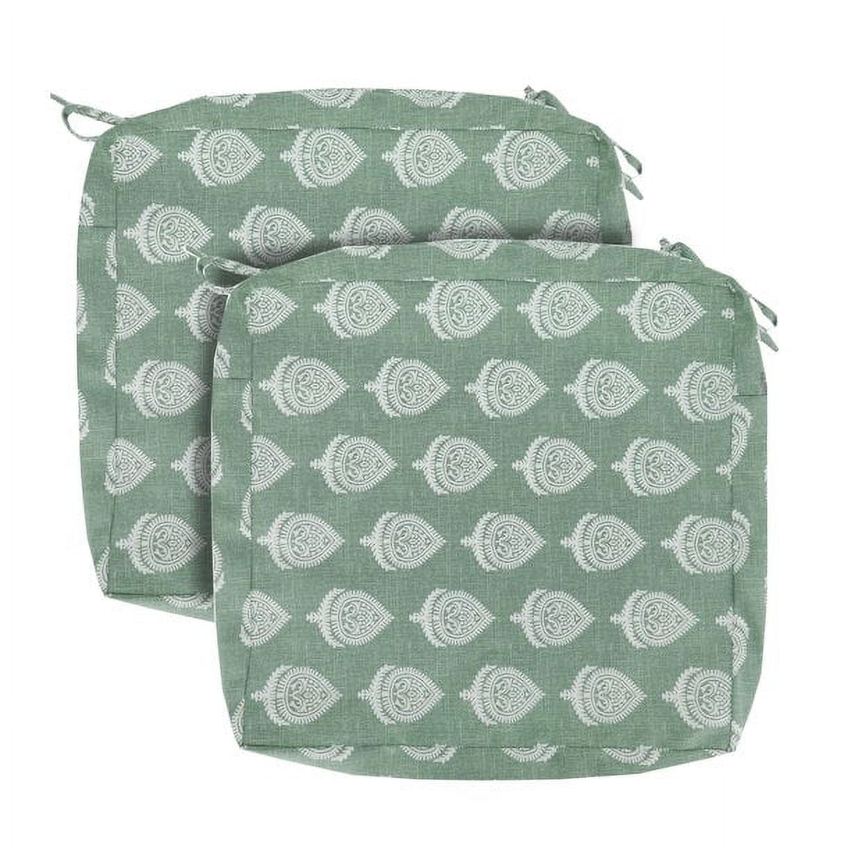 MAGPIE Indoor Outdoor 22" x 20"x 4" Cushion Cover Replacement 2 Pack, NO Insert!Seat Cushion for Patio Garden Chair Sofa Bench Wicker(Fair Green)