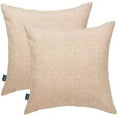 thumbnail image 1 of MAGPIE Set of 2 Cushion Covers - 18"x 18" Pillow Cover Waterproof Decorative PillowCase Made of Polyester for Garden Sofa Living Room Bed Car(Beige), 1 of 6