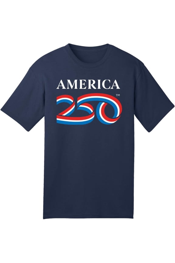 250 Anniversary USA Shirt, America250 Classic Logo Tee Merchandise, Dark Heather S