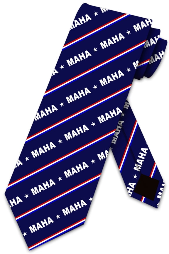 MAHA Health Ties RFK Necktie Republican Tie Patriotic Neckties by Three Rooker