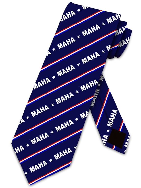 MAHA Health Ties RFK Necktie Republican Tie Patriotic Neckties by Three Rooker