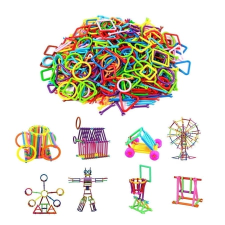 MAHADEV 150 PCS Building Toy Building Blocks Bars Different Shape Educational Construction Engineering Set 3D Puzzle, Interlocking Creative Connecting Kit, Building Construction Toys A Great STEM Toy