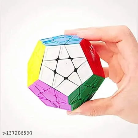 MAHADEV Child Puzzle Cube Magnetic Megaminx Yuhu V2 M Stickerless Speed Cube