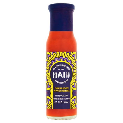 MAHI Carolina Reaper & Pineapple Hot Sauce 280ml, British Import (Pack of 2)