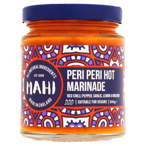 MAHI Peri Peri Hot Marinade 200ml, British Import (Pack of 2)
