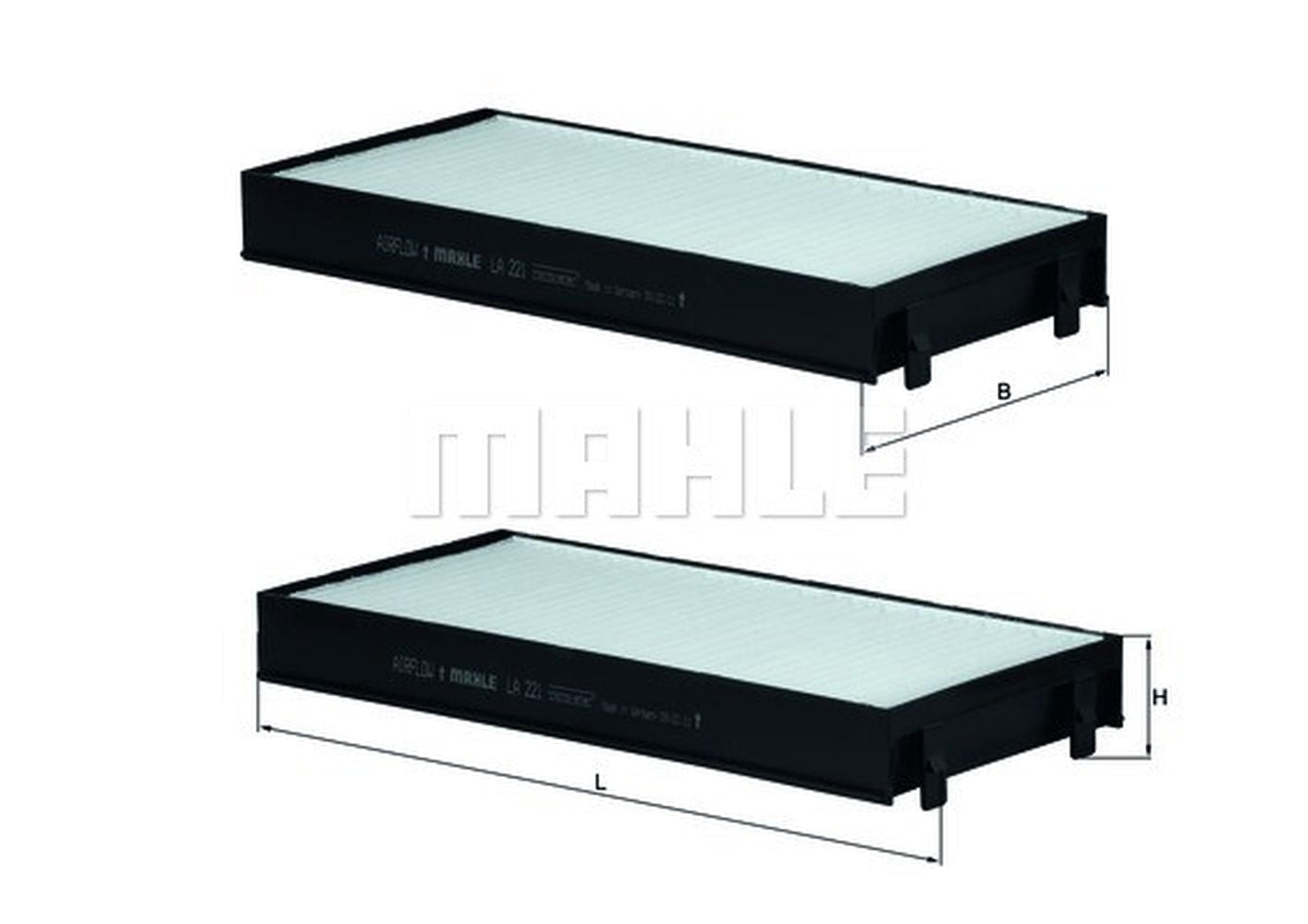 MAHLE LA 221/S Cabin Air Filter