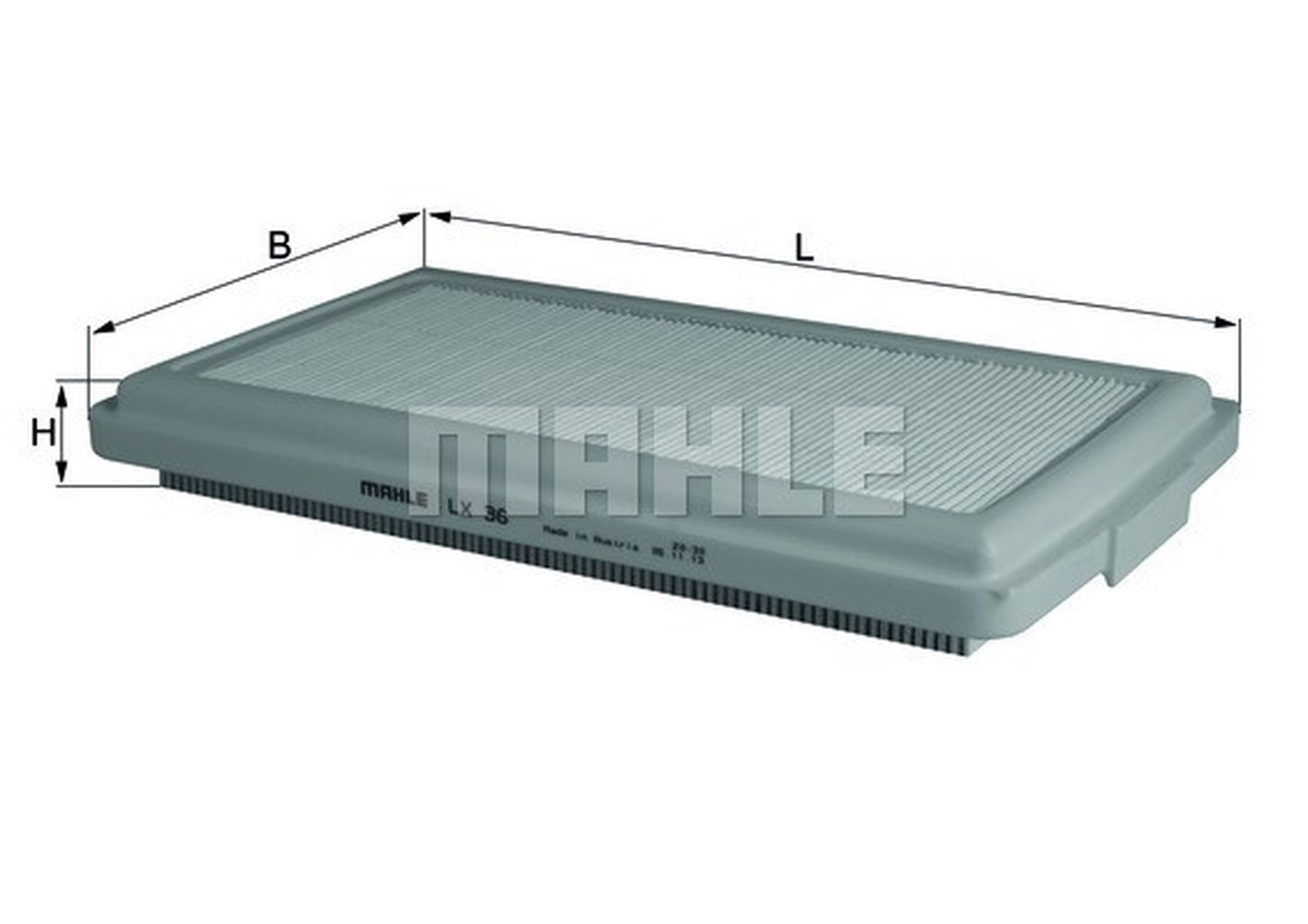 MAHLE LX 36 Air Filter Fits select: 1984-1985 BMW 325, 1984-1985 BMW 318
