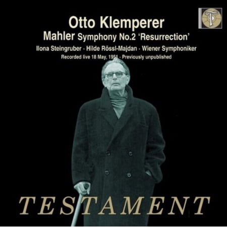 MAHLER SYMPHONY NO.2 RESURRECTION. (ILONA STEINGRUBER SOPRANO. HILDE ROSSL-MAJDAN MEZZO-SOPR